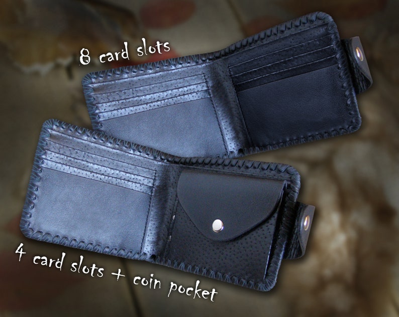 Black Werewolf Wallet. Horror Style. Creepy Him Wallet of Genuine ...