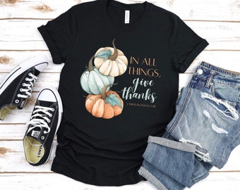 In all things, give thanks High Resolution DIGITAL download PNG File