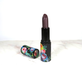Rossetto color sangria malva, rossetto naturale biologico vegano, trucco minerale non nano