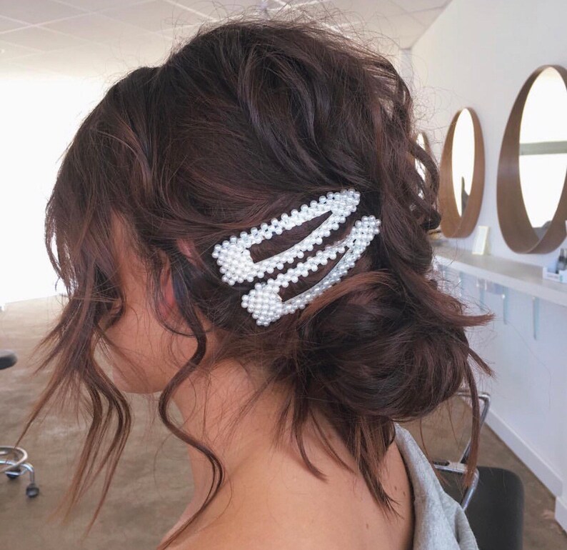 Pearl Hair Clip Pearl Hair Pin Hair Accessories Pearl Etsy