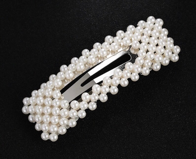 Hair Barrette Pearl Barrette Barrettes Clips Hair Etsy