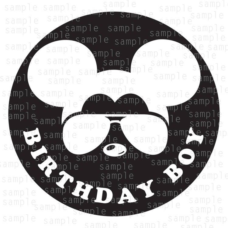 Download Inspired Mickey glasses Birthday Boy SVG JPG PNG Dfx | Etsy