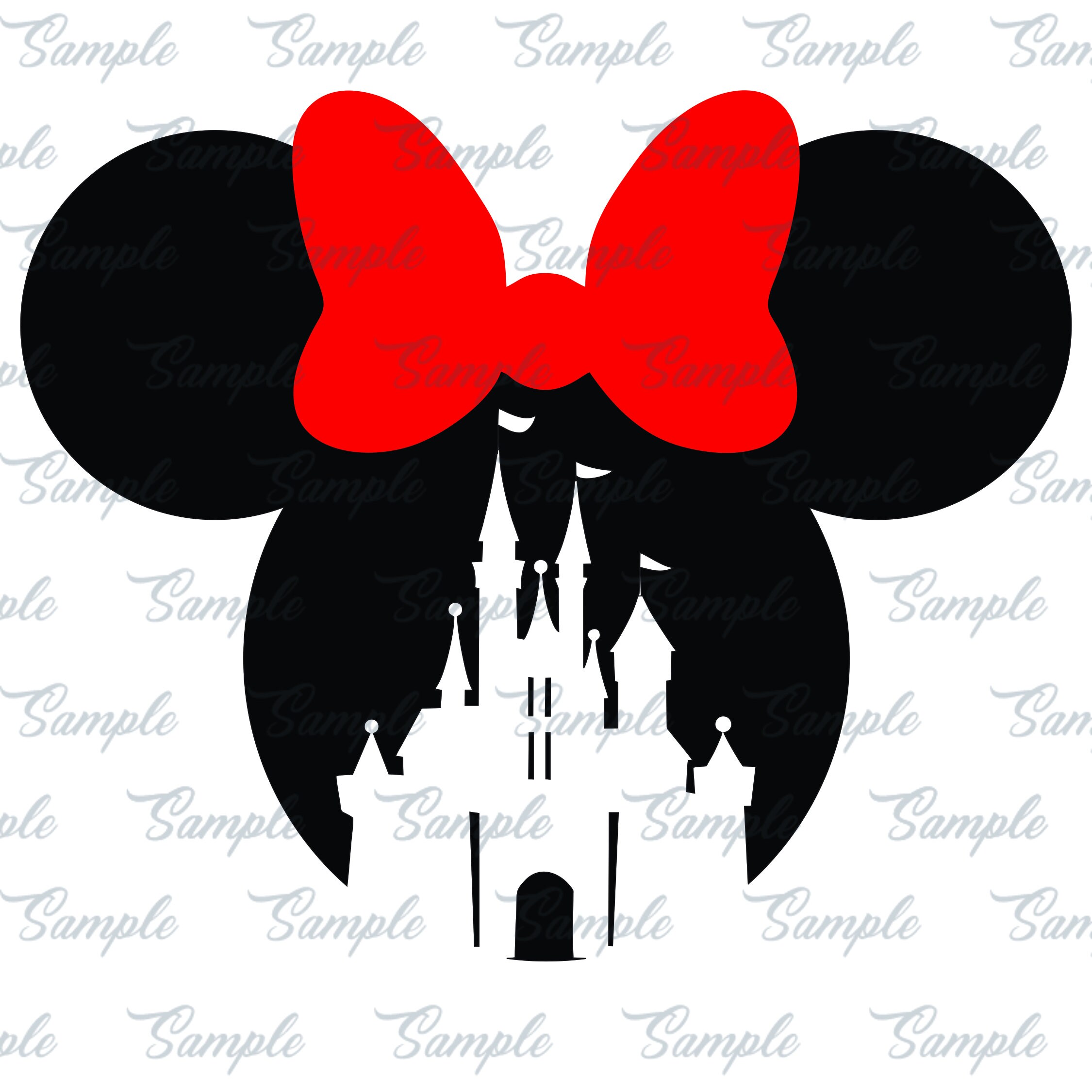 Minnie Mouse castle SVG minnie head svg download files svg | Etsy