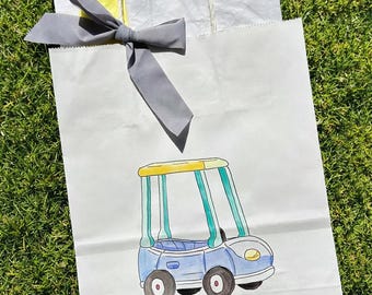 Bolsa de regalo Bluey - Pedales para coche Pizza Girls