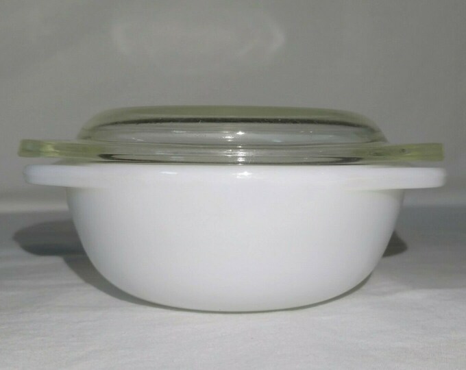 Rare Pyrex 080 * OPAL WHITE * 8oz Mini Casserole Bowl Dish W/ Lid ...