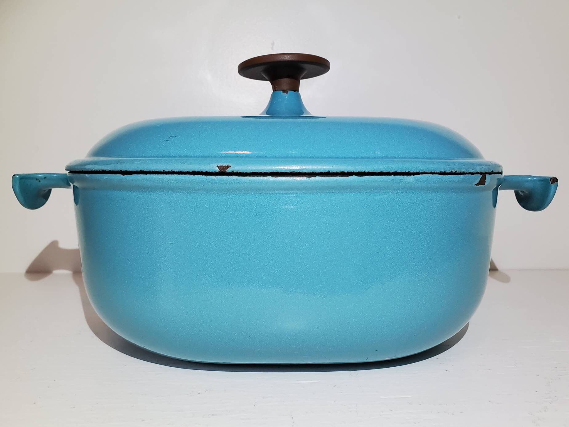 Le Creuset Enzo Mari La Mama Dutch Oven 25 Paris Blue Etsy