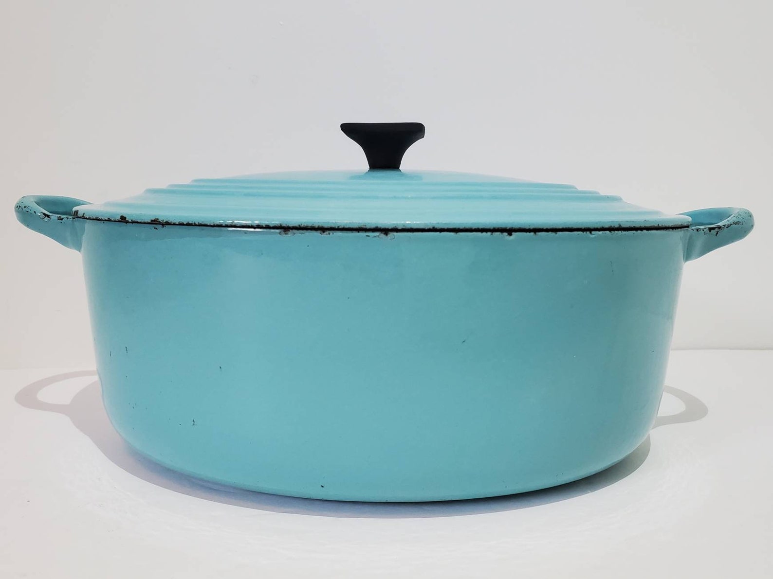 Vintage Le Creuset 3.5 Qt Dutch Oven PARIS BLUE D 25 Oval Etsy