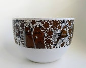 Finel Arabia Finland Ritari enamel bowl - Kaj Franck Raija Uosikkinen - Wärtsilä - vintage mid century Scandinavian design retro
