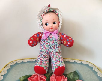 Shevie doll squeaky vintage - Bella Pouet doll - cloth doll - retro - new old stock 3 - mint