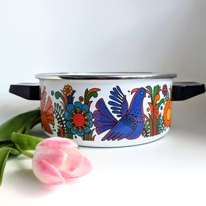 ACAPULCO Villeroy and Boch - vintage enamel cooking pot stockpot pan - Christine Reuter - Luxemburg