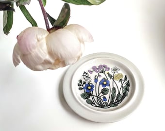 Flora Arabia Finland Kuchenplatte, Esteri Tomula Design, Mid-Century Skandinavisch