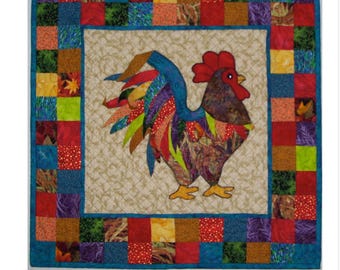 Reginald Rooster quilt pattern