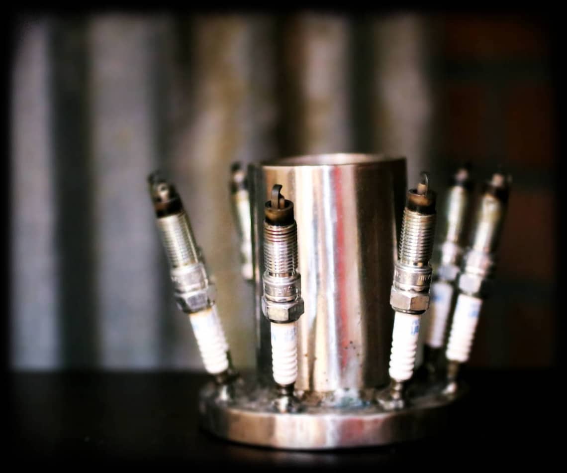 Spark Plug Pen Holder Etsy