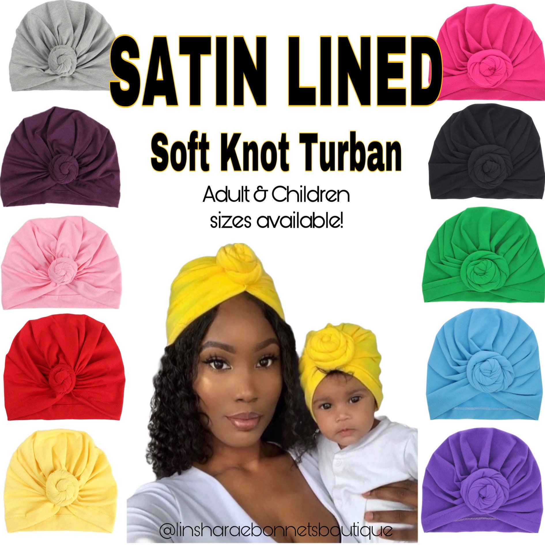 Baby Infant Hat Floral Print Turban Cap Newborn Head Wrap Beanie Knot Headband
