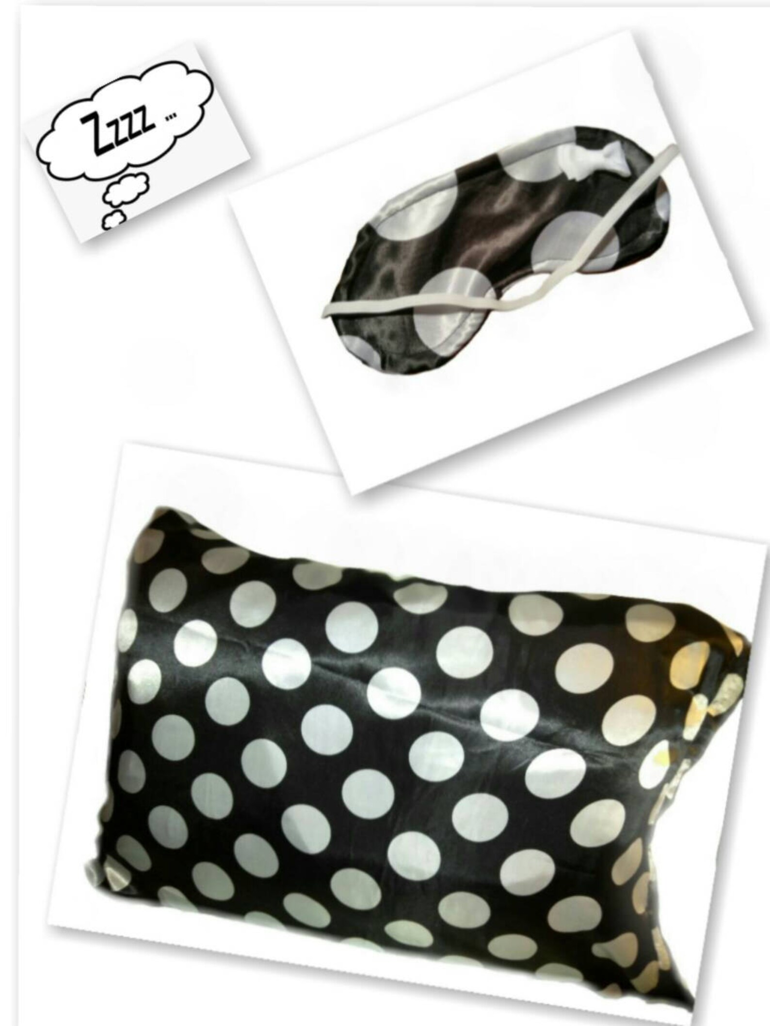 Satin Eye Mask and Pillowcase Set Etsy Denmark