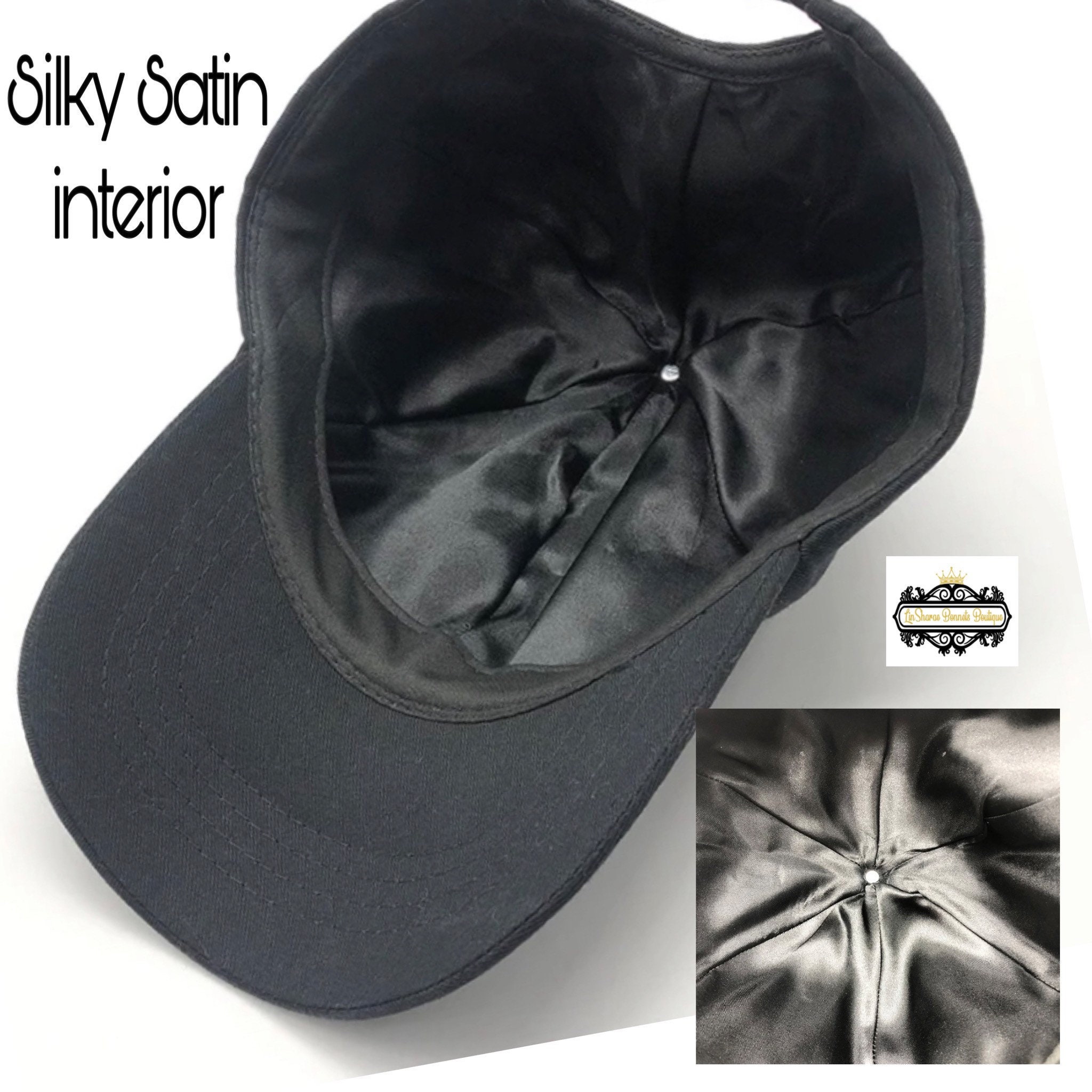 Satin Lined Baseball Cap | Baseball Cap | Satin Hat | Men