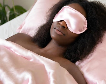 Satin Eye Mask and Pillowcase Set