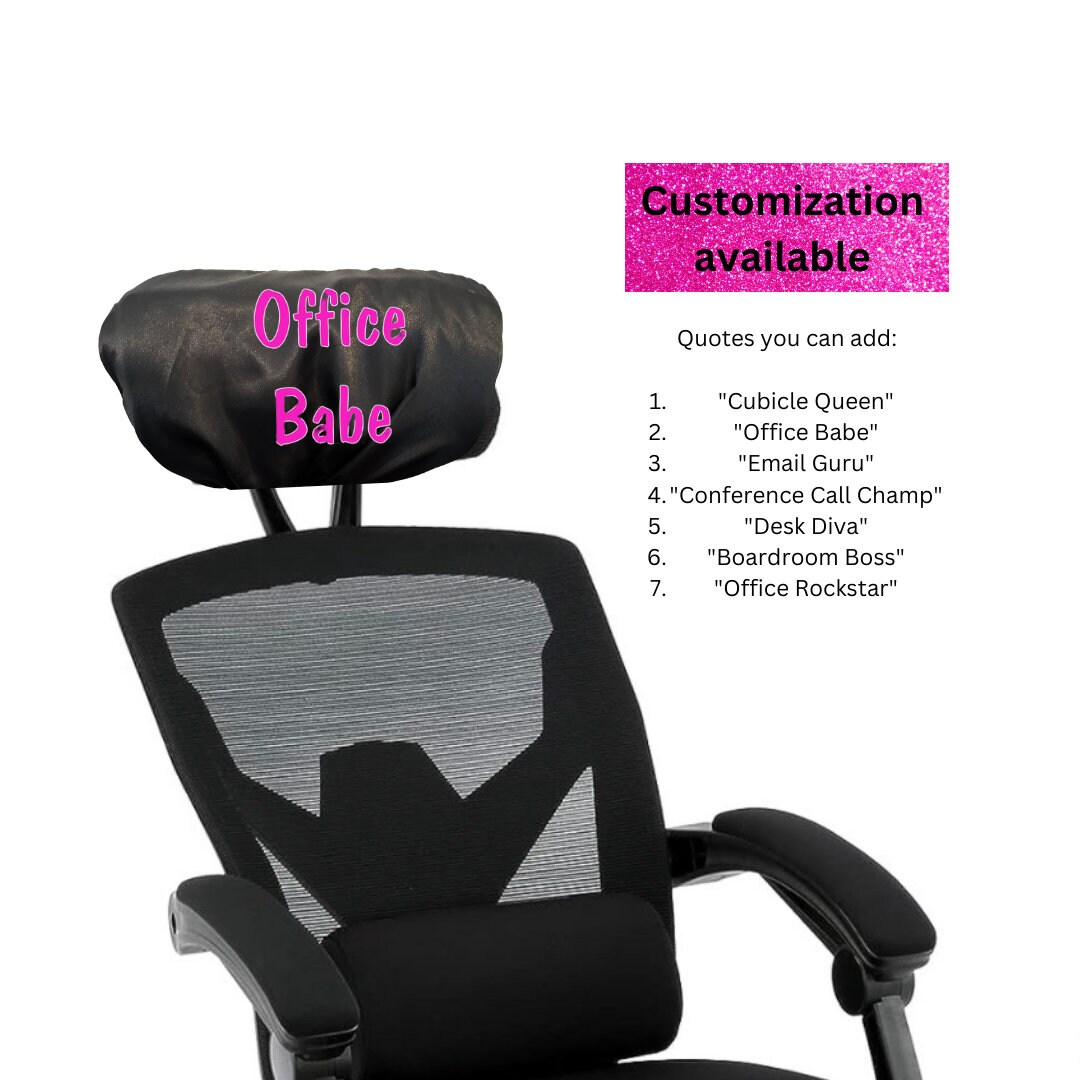 Desk Chair Chair Back Head Protectors Solid Elastic Office Chair