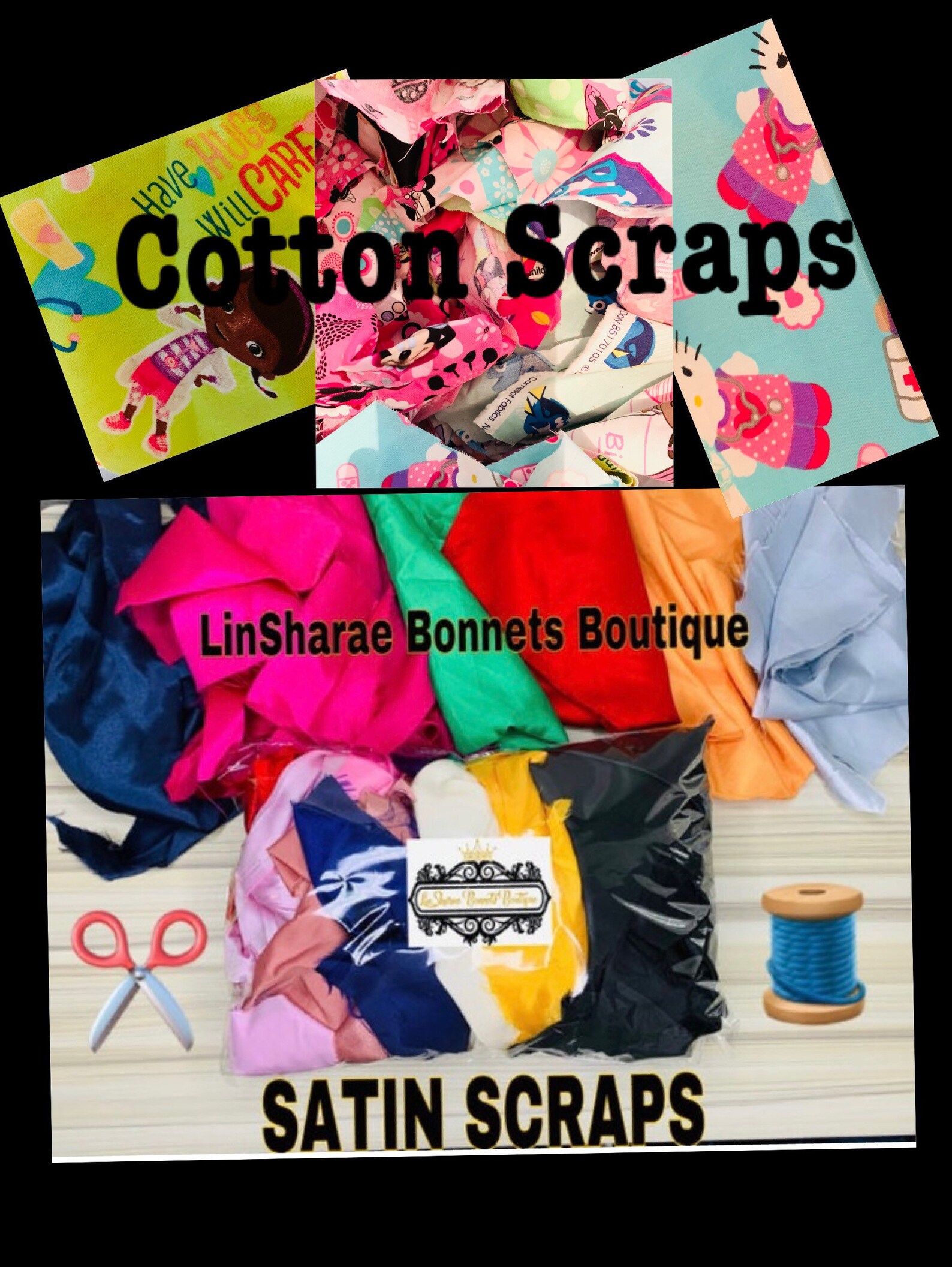 4oz Fabric Scrap Bags Satin Scrap Bags Scrap Bags Grab Etsy