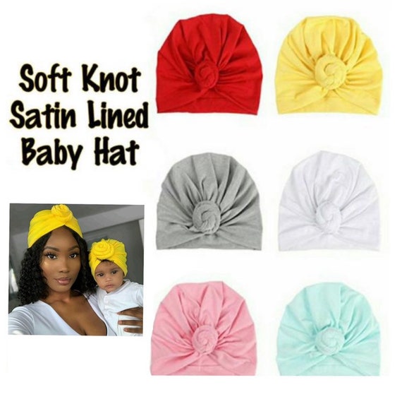 satin lined baby hat