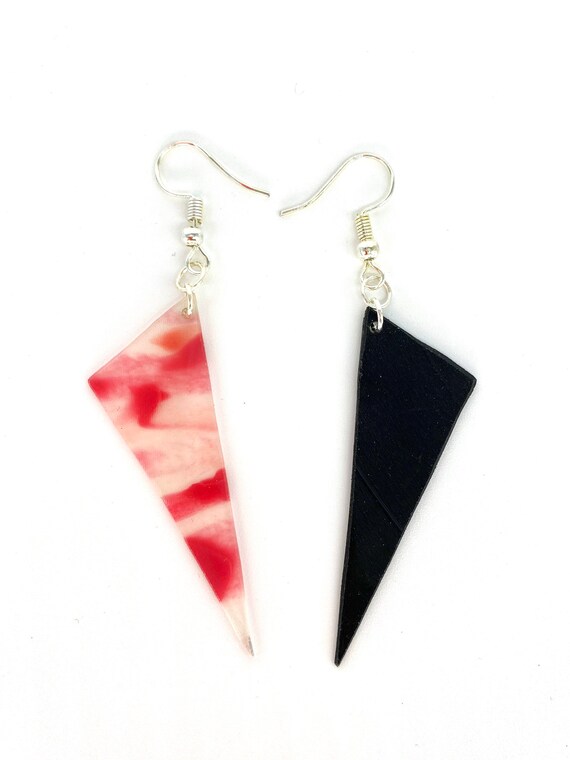 Upcycled Vinyl Record Earrings - Nothing New by Ruthie Ru