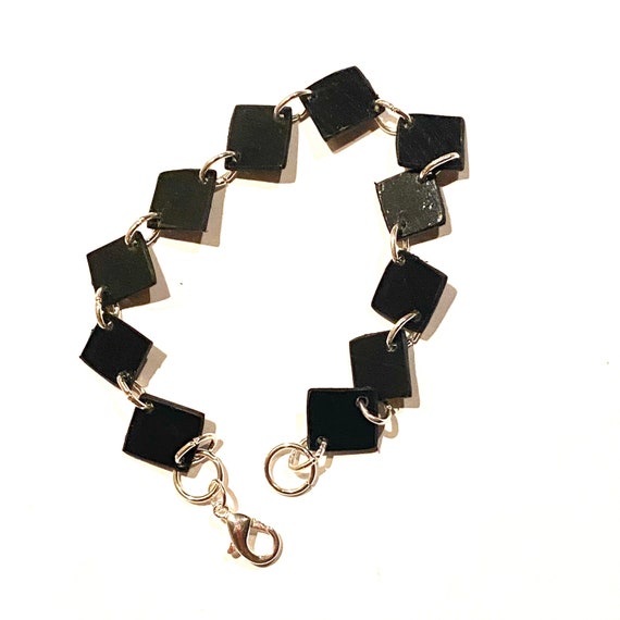 Upcycled Vinyl Record Bracelet - Nothing New by Ruthie Ru