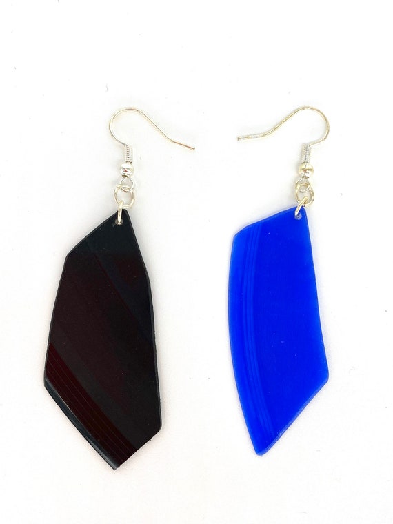 Upcycled Vinyl Record Earrings - Nothing New by Ruthie Ru