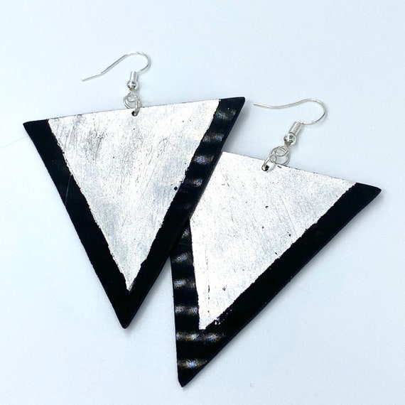 Upcycled Vinyl Record Earrings - Nothing New by Ruthie Ru