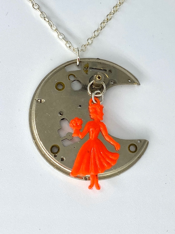 Upcycled Watch Part Necklace - Nothing New by Ruthie Ru