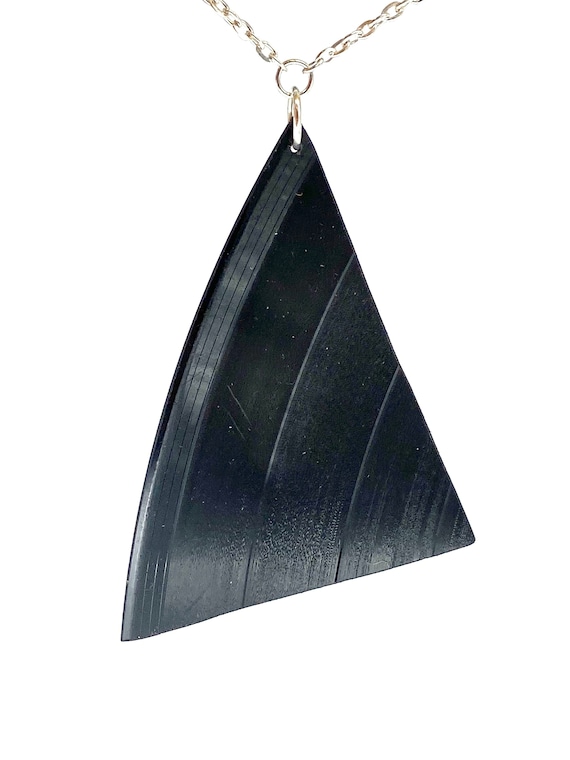 Upcycled Vinyl Record Necklace - Nothing New by Ruthie Ru