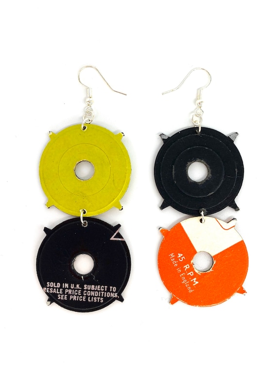 Upcycled Vinyl Record Jewellery - Nothing New by Ruthie Ru