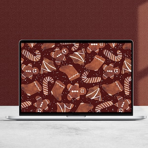 Gingerbread Child Computer Background Gingerbread Desktop Background - Etsy