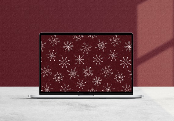 Sketchy Snowflake Desktop Wallpaper