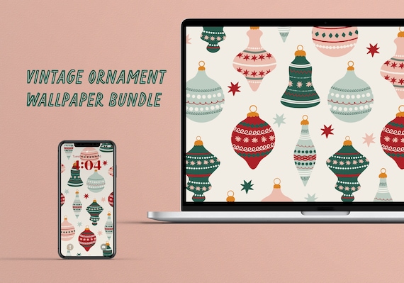 vintage ornament wallpaper bundle