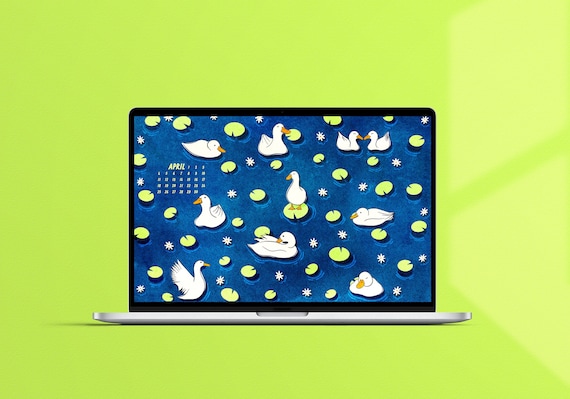 Pond Pals Desktop Wallpaper - April 2022