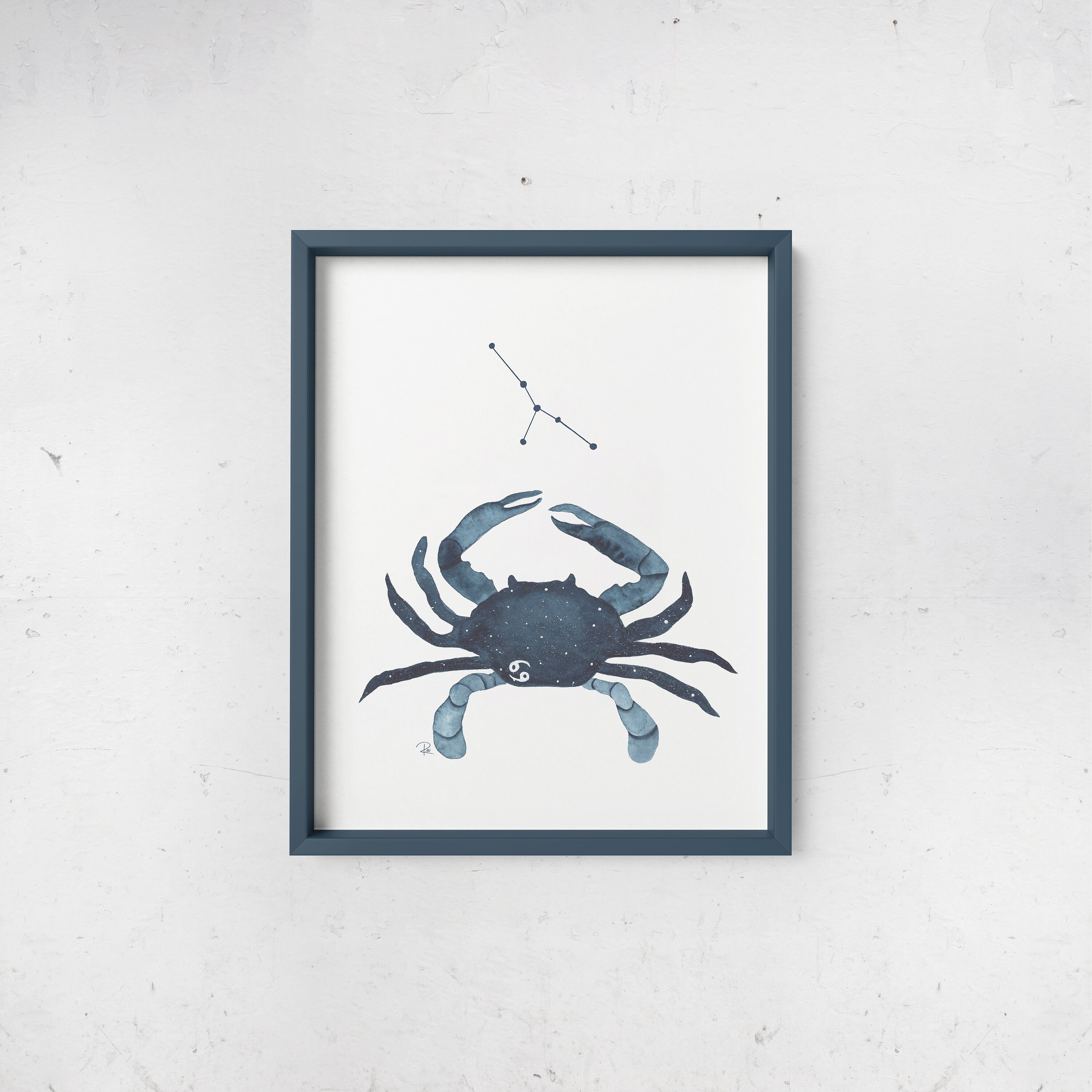 Cancer Watercolor Print - ZODIAC SERIES