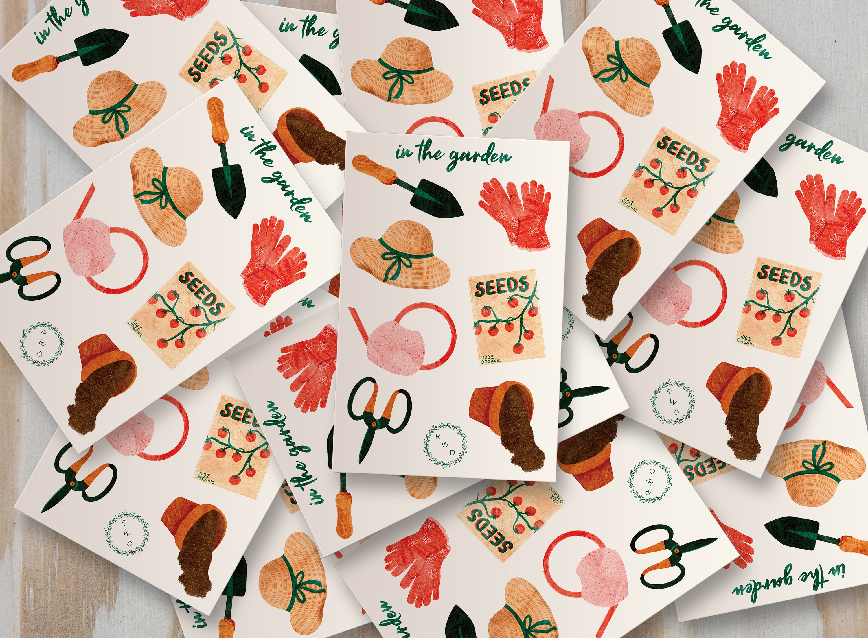 In The Garden Vinyl Sticker Set