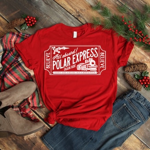 Youth Polar Express Shirt - Polar Express Shirt - Polar Express Shirt - Kids Christmas Shirt - Christmas Shirt