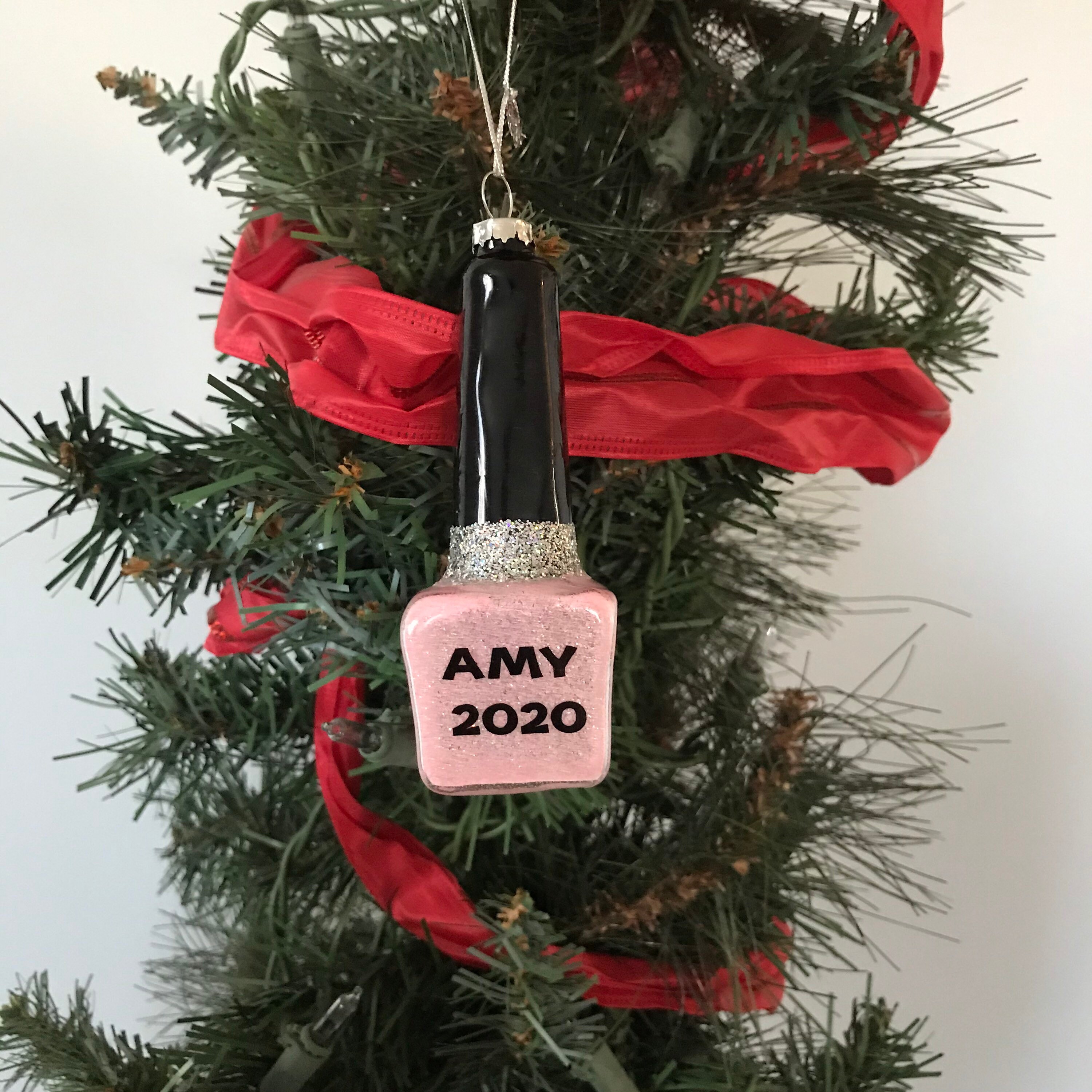 Nail Polish Personalized Christmas Ornament Manicurist Etsy