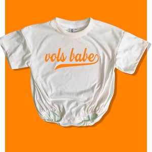 Oversized Tshirt Bubble Romper - Tennessee Vols Babe