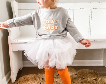 SCREENPRINTED Toddler Sweatshirt - Vols Babe - Tennessee