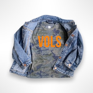 VOLS onesie/toddler tshirt in vintage camo