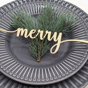 Merry Place Cards, Personalisierte Tischkarten, Personalisierte Tischdekoration, Belive Holly Jolly