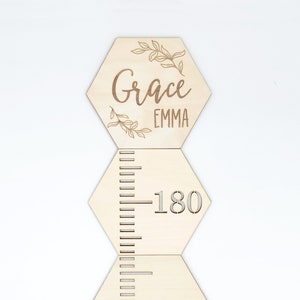 Wachstums-Chart Lineal für Kinder, Holz Messlatte, Messlatte Lineal für Jungen und Mädchen, Babyparty oder Weihnachtsgeschenk für Kinder