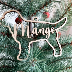 Goldendoodle Hund Ornament, personalisierte Hunderasse Ornament, benutzerdefinierte Weihnachtsverzierung, Holz Haustier Ornament, Weihnachtsbaum Dekor