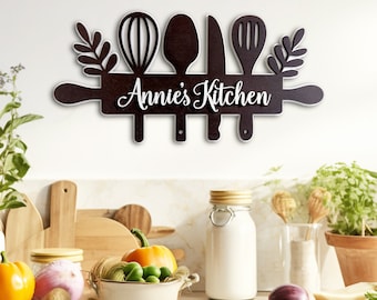 Custom Wood Sign for Kitchen, Kitchen Wood Sign, Personalized Kitchen Signs, Mothers Day Gift, Custom Kitchen Sign, Wall Decor, Home decor