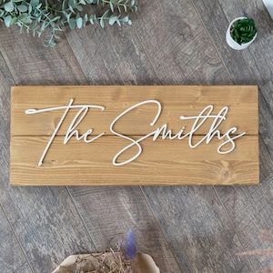 Custom Wood Sign, Personalized Family Name Sign, Wedding Gift, Last Name Pallet Sign, Anniversary Gift, Home Wall Decor
