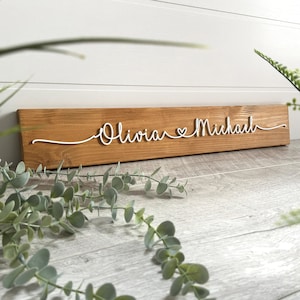 Personalized Couple Name Sign, Valentines Day Gift, Wedding Gift, Couples Gift, Custom Name Sign, Lovers sign, Boyfriend Girlfriend Gift