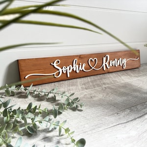 Personalized Couple Name Sign, Valentines Day Gift, Wedding Gift, Couples Gift, Custom Name Sign, Lovers sign, Boyfriend Girlfriend Gift