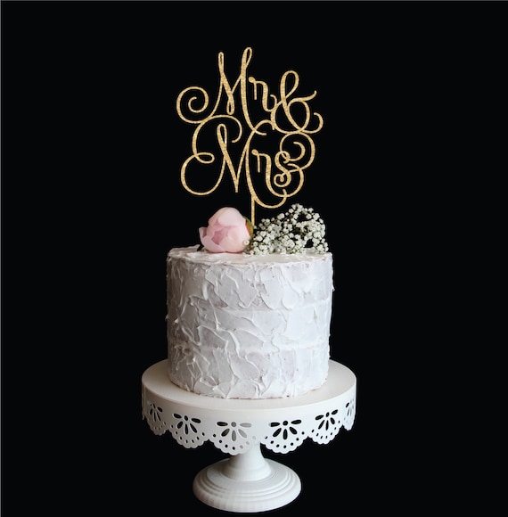 Cake Topper Gateau Mr and Mrs Doré